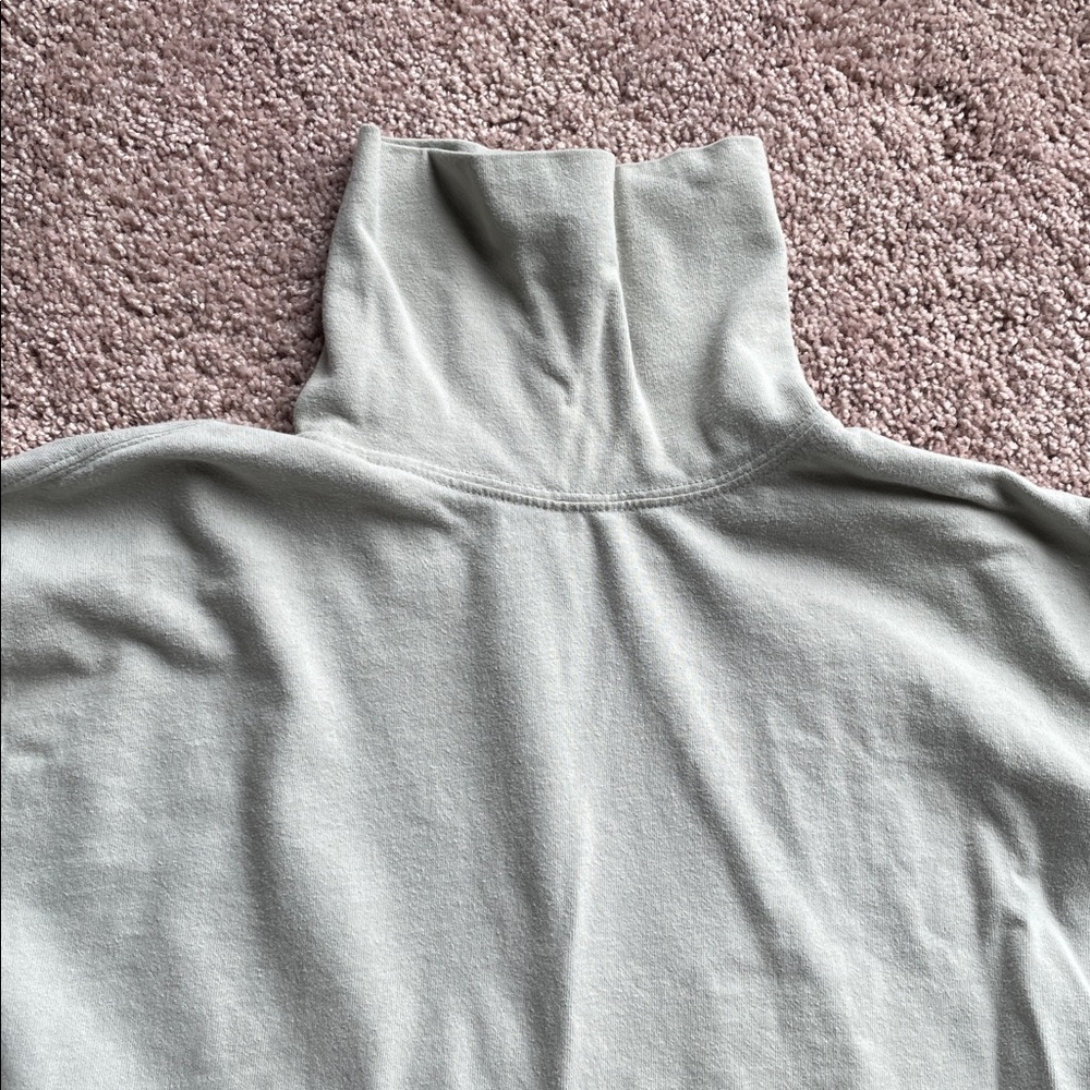 Light Green Turtleneck Long Sleeve Shirt, Country Seat Jeanswear - Picture 2 of 3